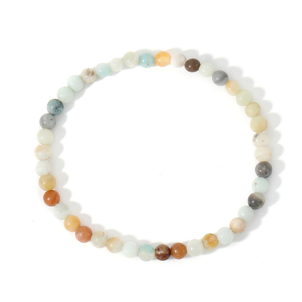 Natural Stone Hand Beaded Bracelet Energy Meditation