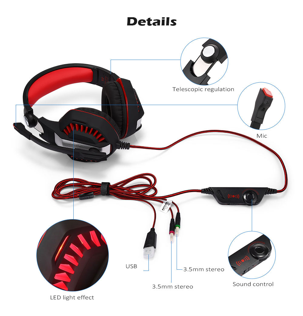 Computer Gaming Headset Headset E-sports Headset with Microphone Microphone