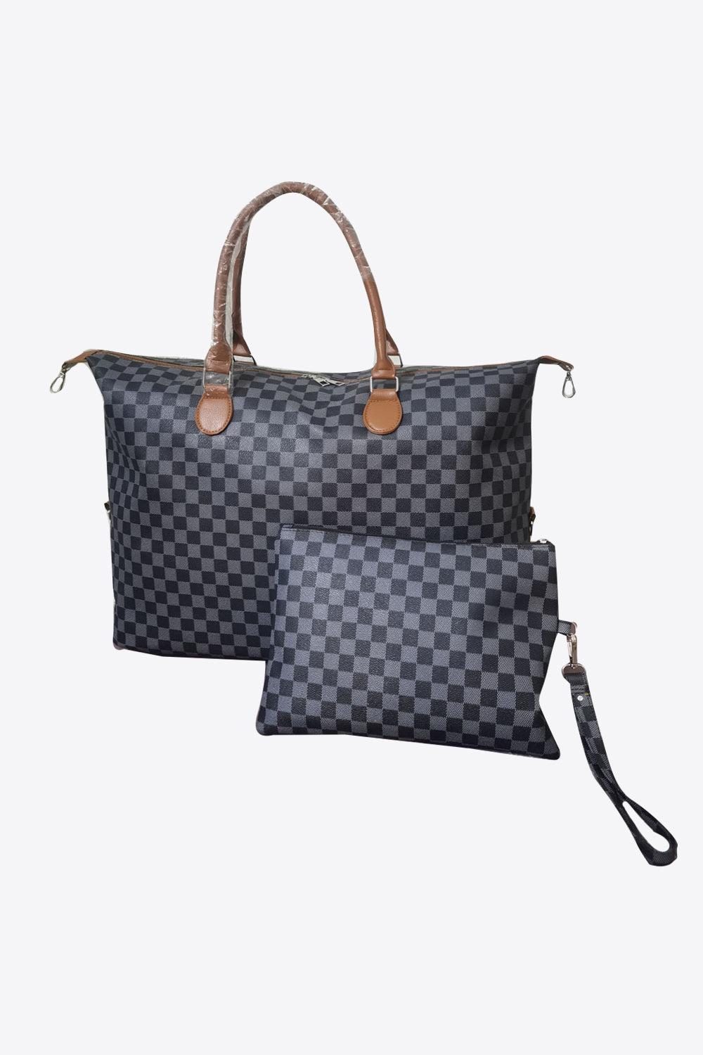 Checkered Two-Piece Bag Set - Babbazon bag