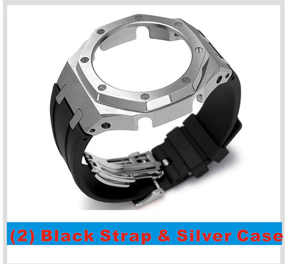 Tape Strap Metal Case Watch Accessories