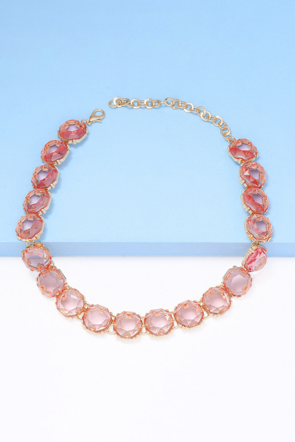 Zinc Alloy Resin Necklace 