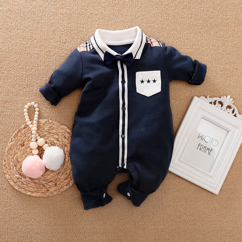 Long Sleeve Gentleman Baby Onesies 