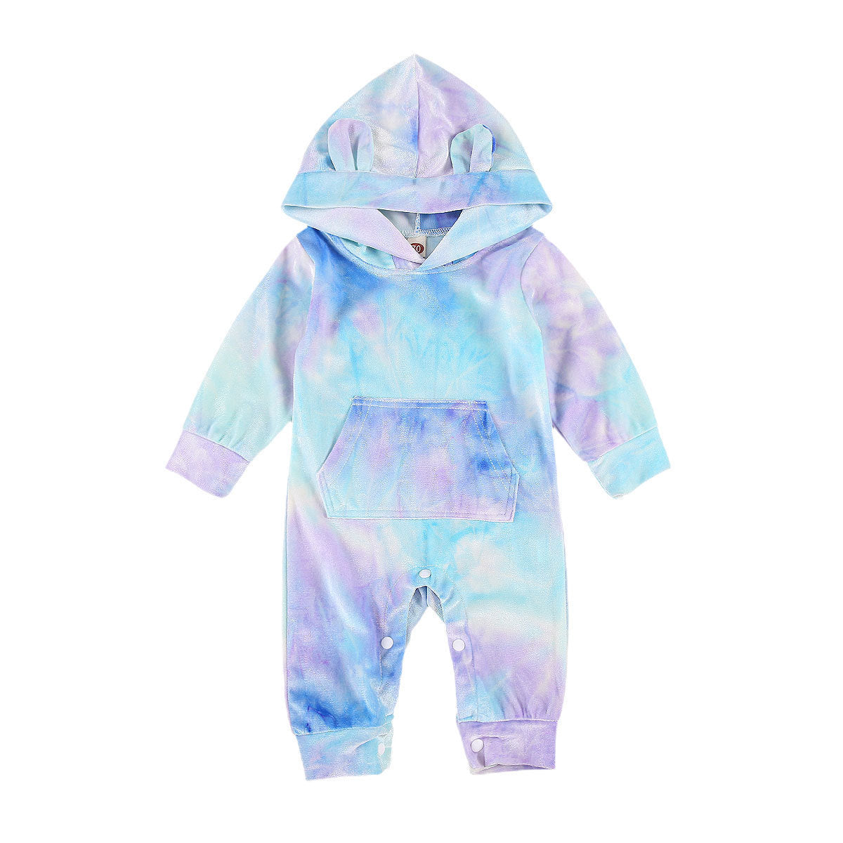 Tie Dye Romper Hooded Baby Jumpsuit Kids