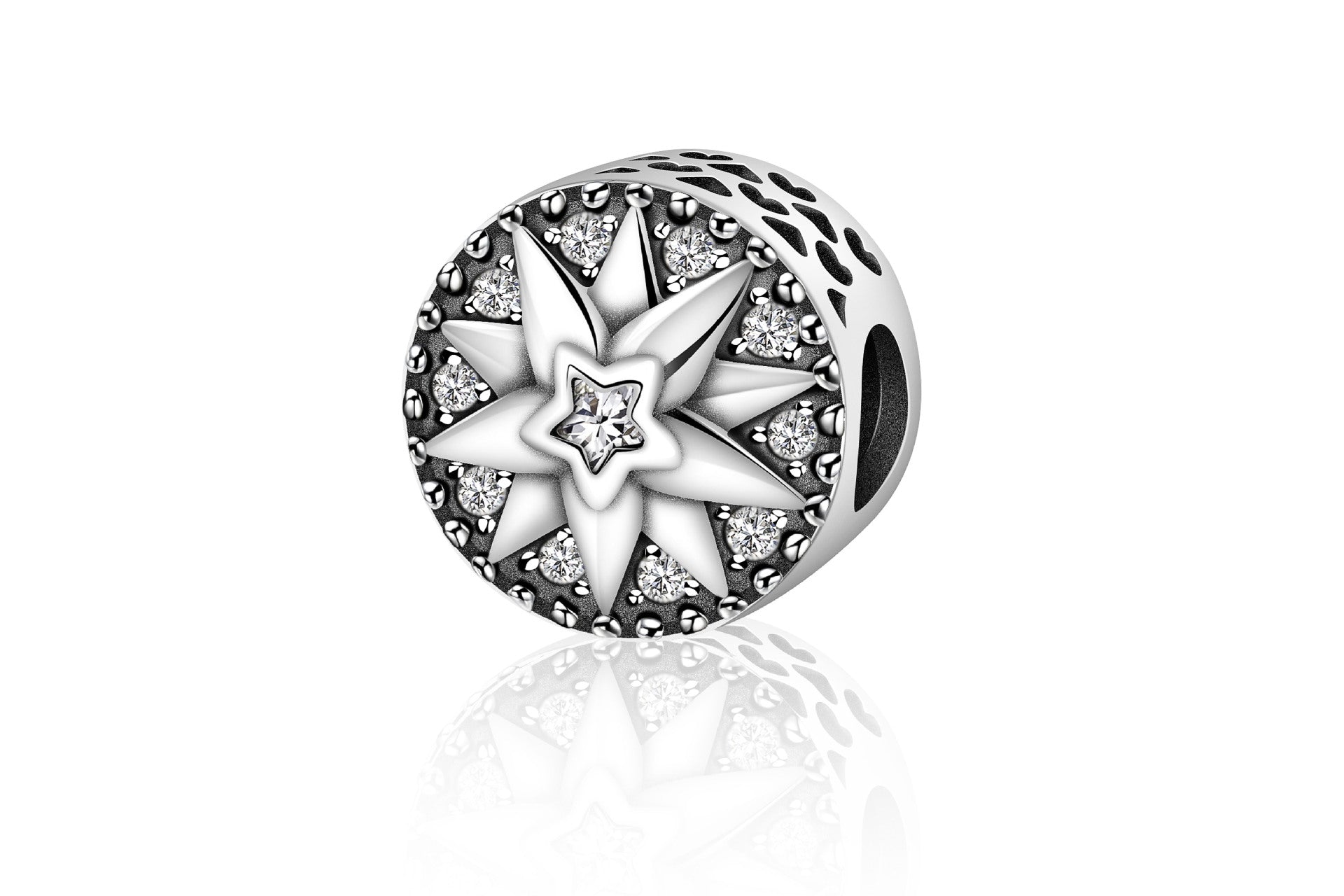 One Piece 925 Sterling Silver Bead Charm 