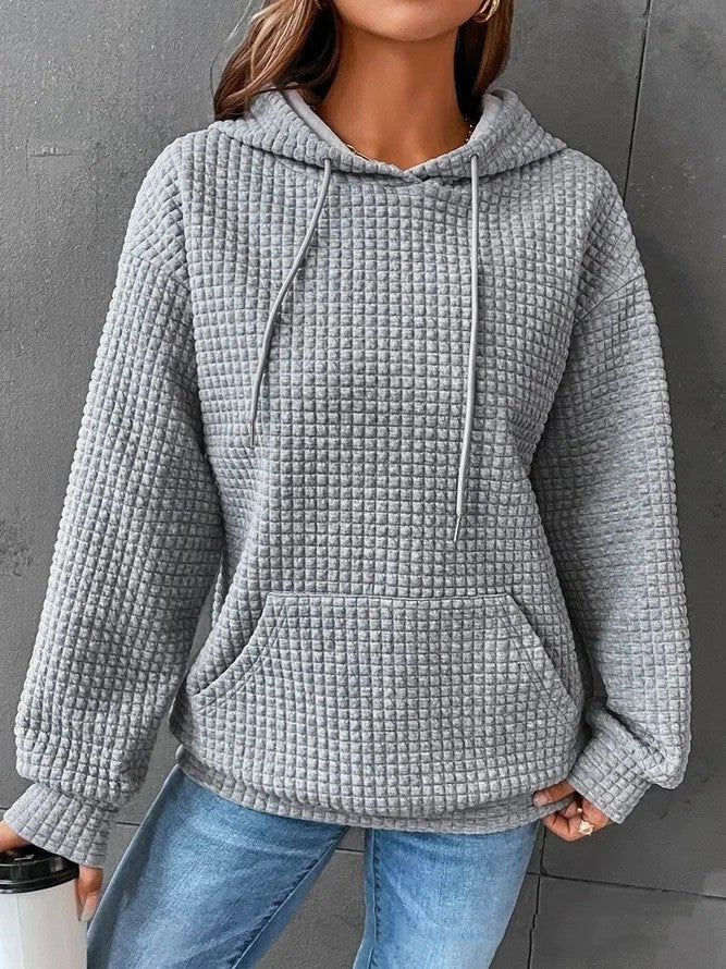 Women's Loose Casual Solid Color Long-sleeved Sweater 