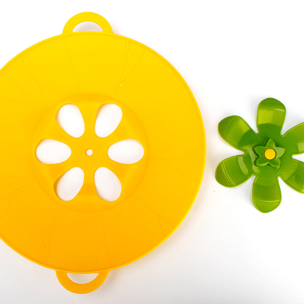 Kitchen Gadget Silicone Spill-Proof Pot Utensil Cover Kitchen Tools Flower Type Baking Tools 