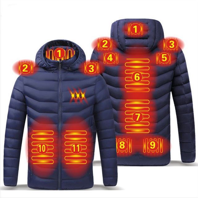 Winter Smart Heating Cotton USB Charging Heating Cotton Men's Jacket 