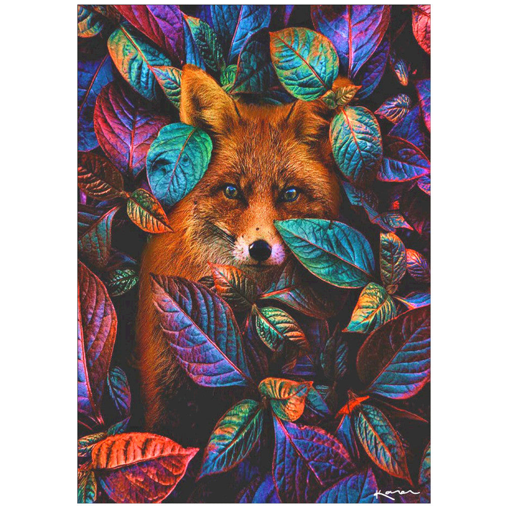 Diamond Painting Animal Fox Leaf Diamond Embroidery Kit Mosaic