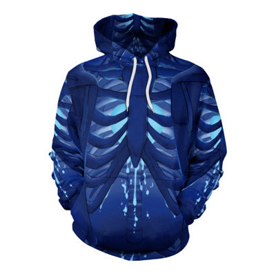 Digital Printing Hooded Polyester Sweater Pullover Plus Size