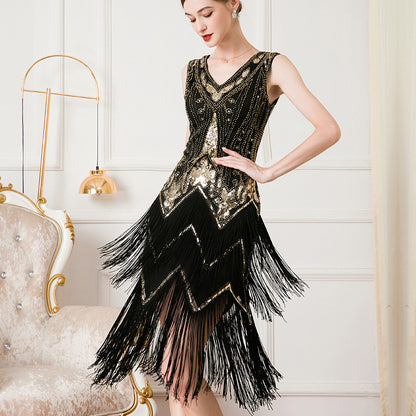 Cocktail Ball Sequin Beaded Dress