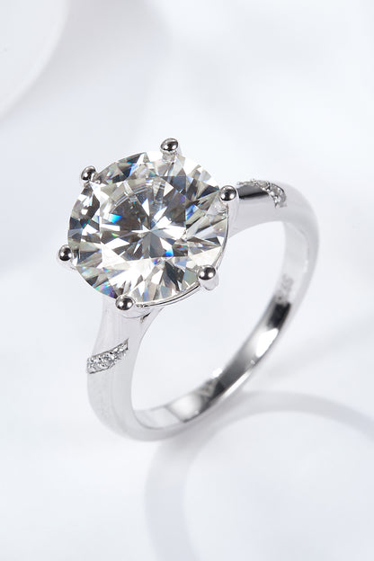 5 Carat  Moissanite Solitaire Ring 