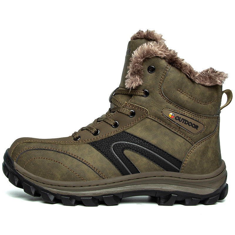 Cotton Shoes Winter Plus Velvet Warm Plus Size Hiking Boots 