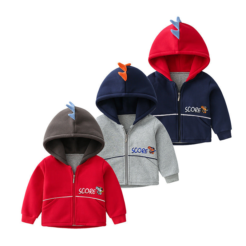 Fashionable Kids Warm Thick Hooded Jacket