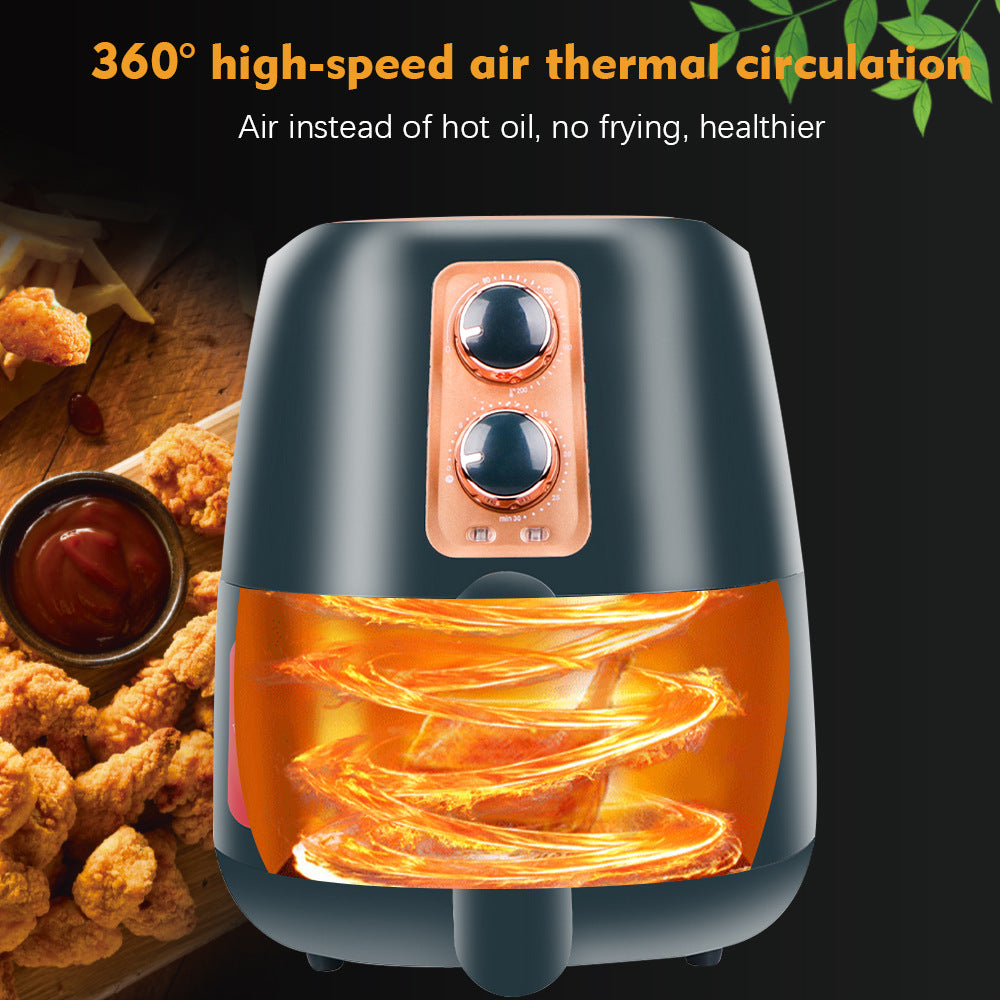 Intelligent Oil-free Household 4.8L Large Capacity Air Fryer 