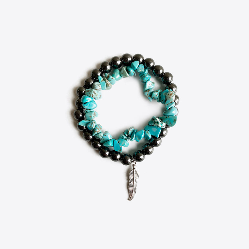 Turquoise Alloy Bracelet 