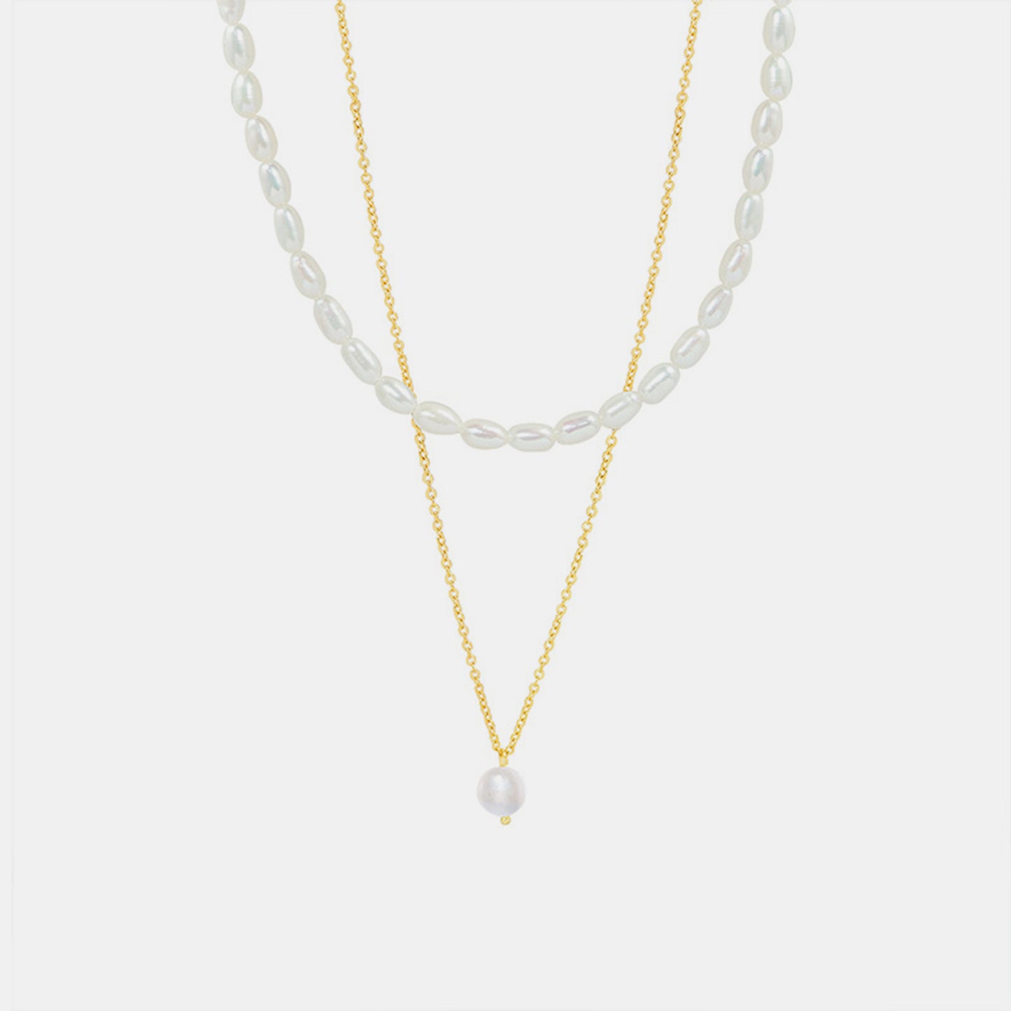 Double-Layered Freshwater Pearl Necklace 