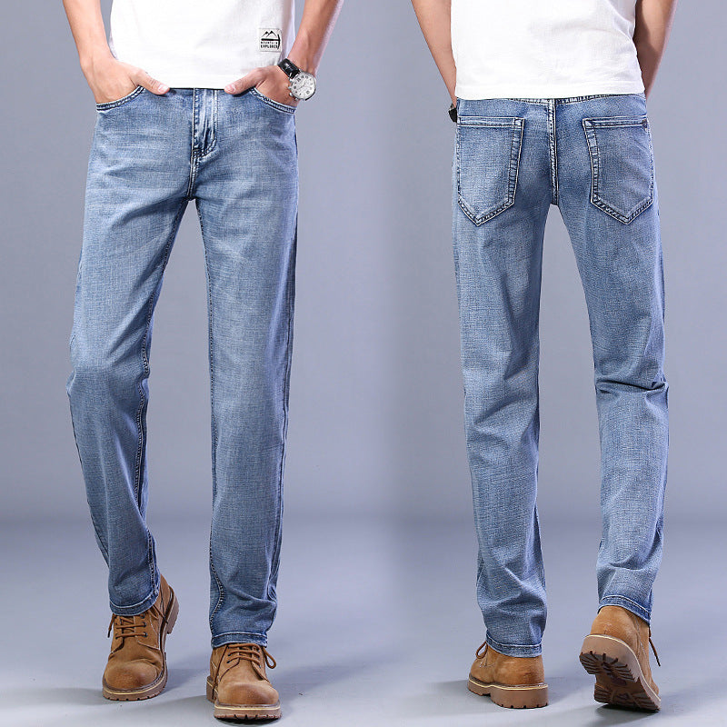 Men's Jeans Youth Simple And Versatile Men's Trousers