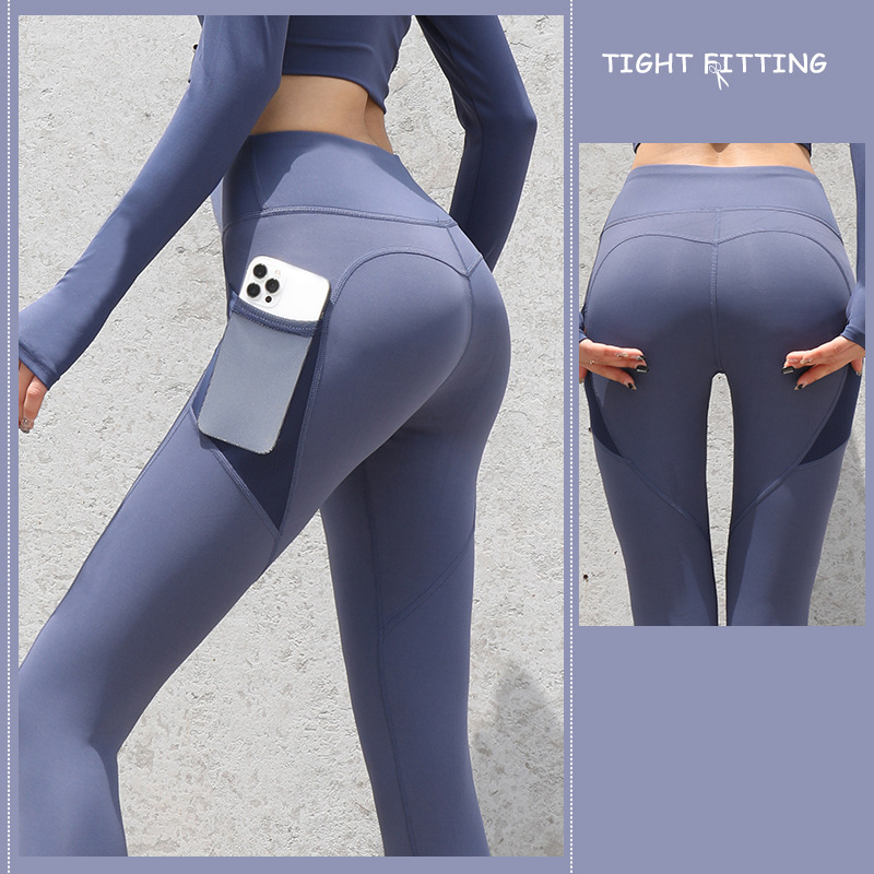 Gym Sport Seamless Leggings With Pockets Push Up High Waist Pants Women Fitness Running Yoga Pants Gym Sport Seamless Leggings 