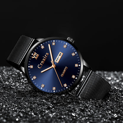 Men's Multifunctional Waterproof Fashion Luminous Quartz Watch