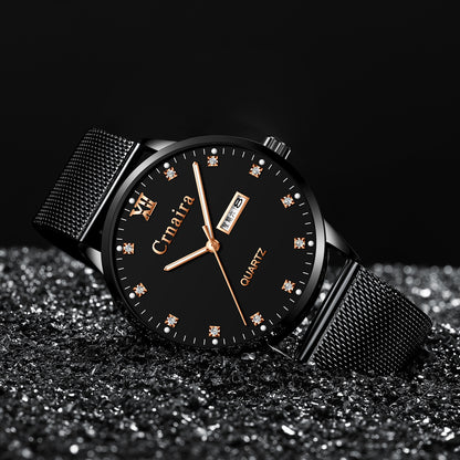 Men's Multifunctional Waterproof Fashion Luminous Quartz Watch