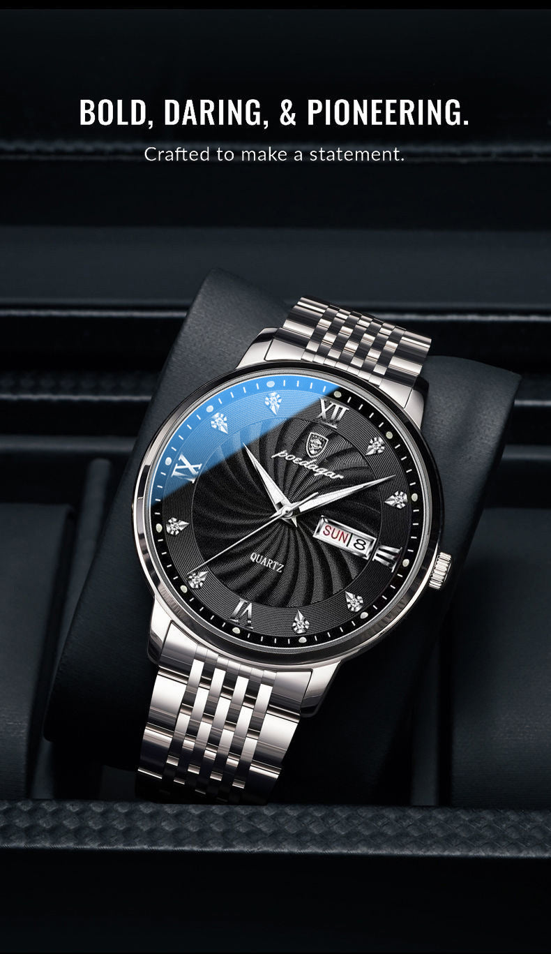 Men's Steel Strap Watch Luxury Trend