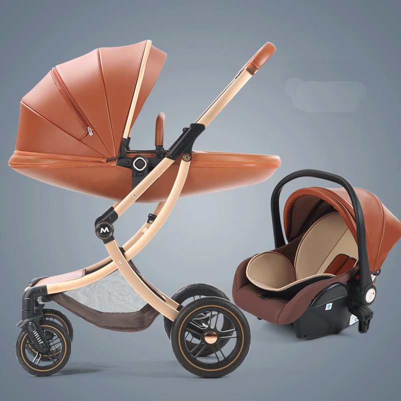 New Luxury Baby Stroller Carriage With Car Seat 