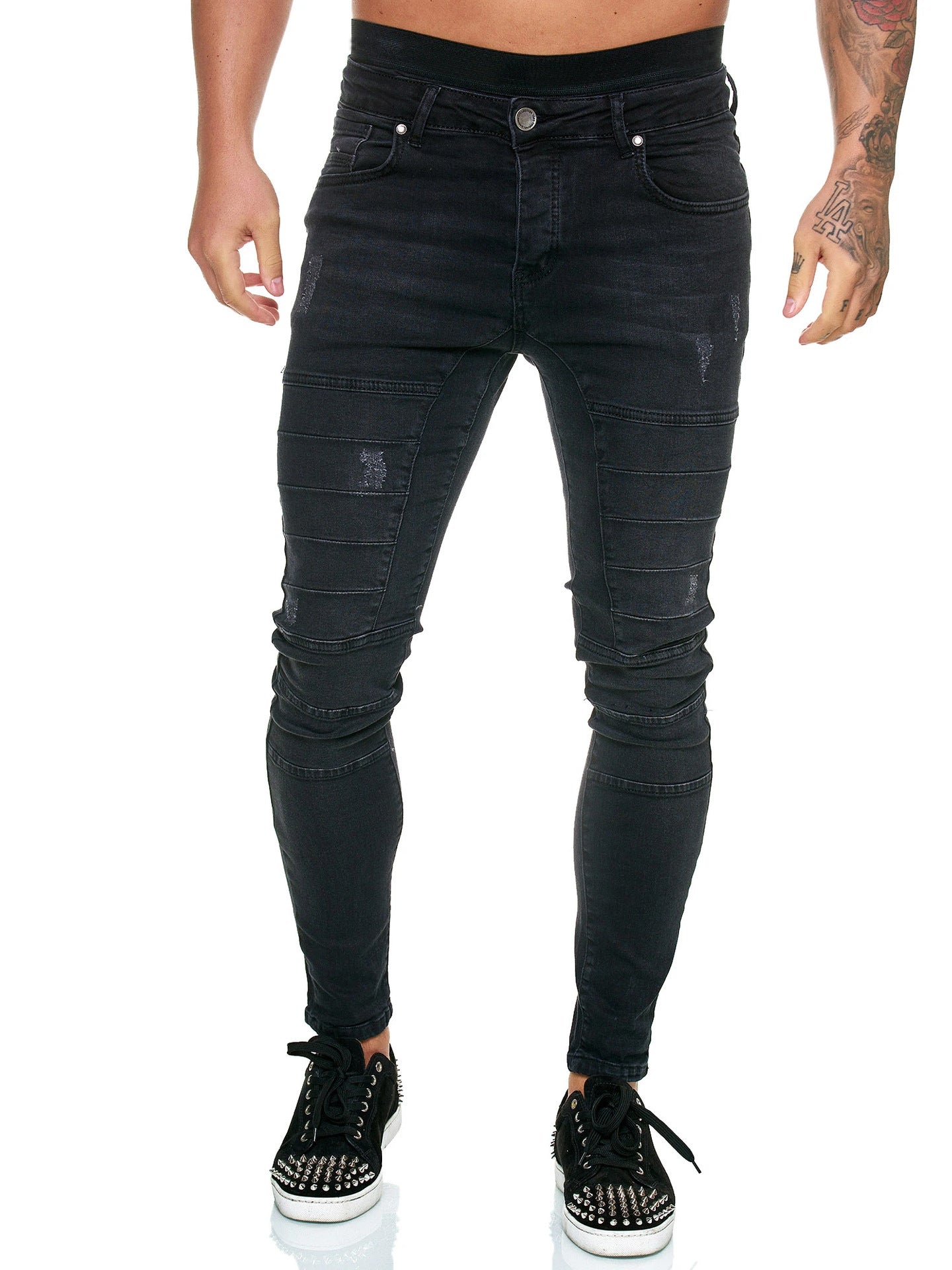 Men's Hip-hop Skinny Ripped Casual Jeans