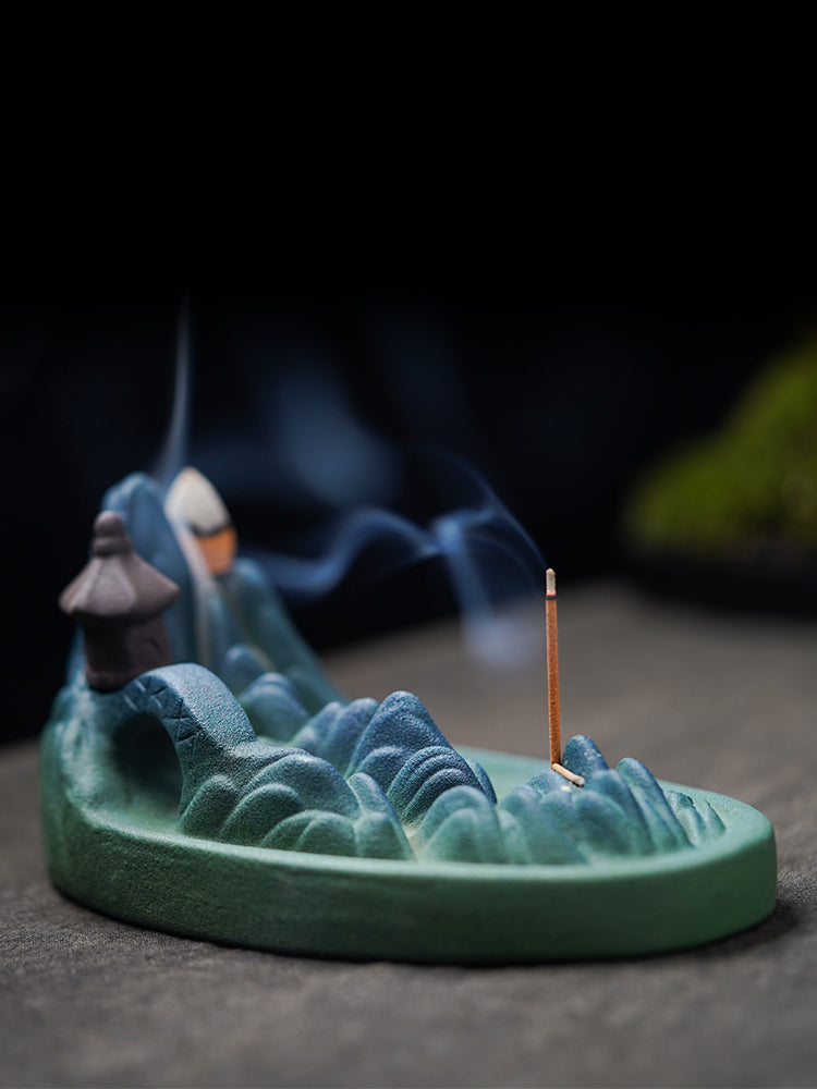 Creative Running Water Backflow Incense Burner Home