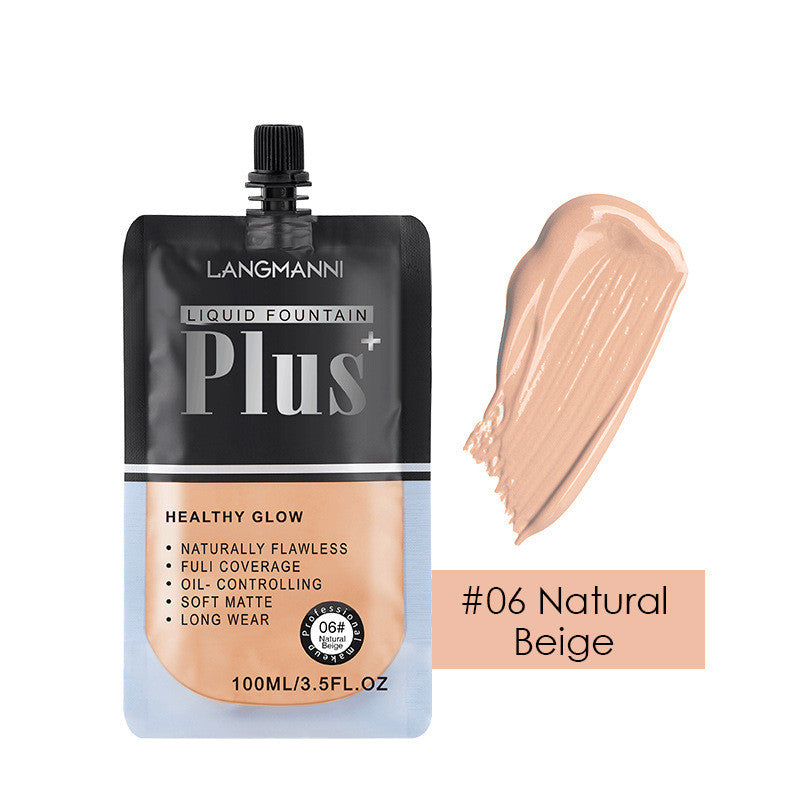 Bag Liquid Foundation Oil Control Long-lasting Concealer And Brightening