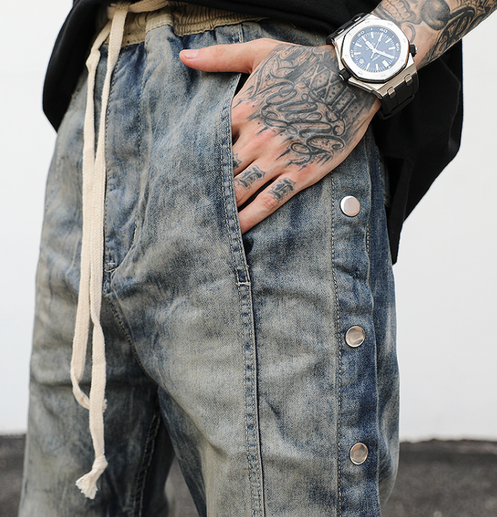 Drawcord Snap Denim