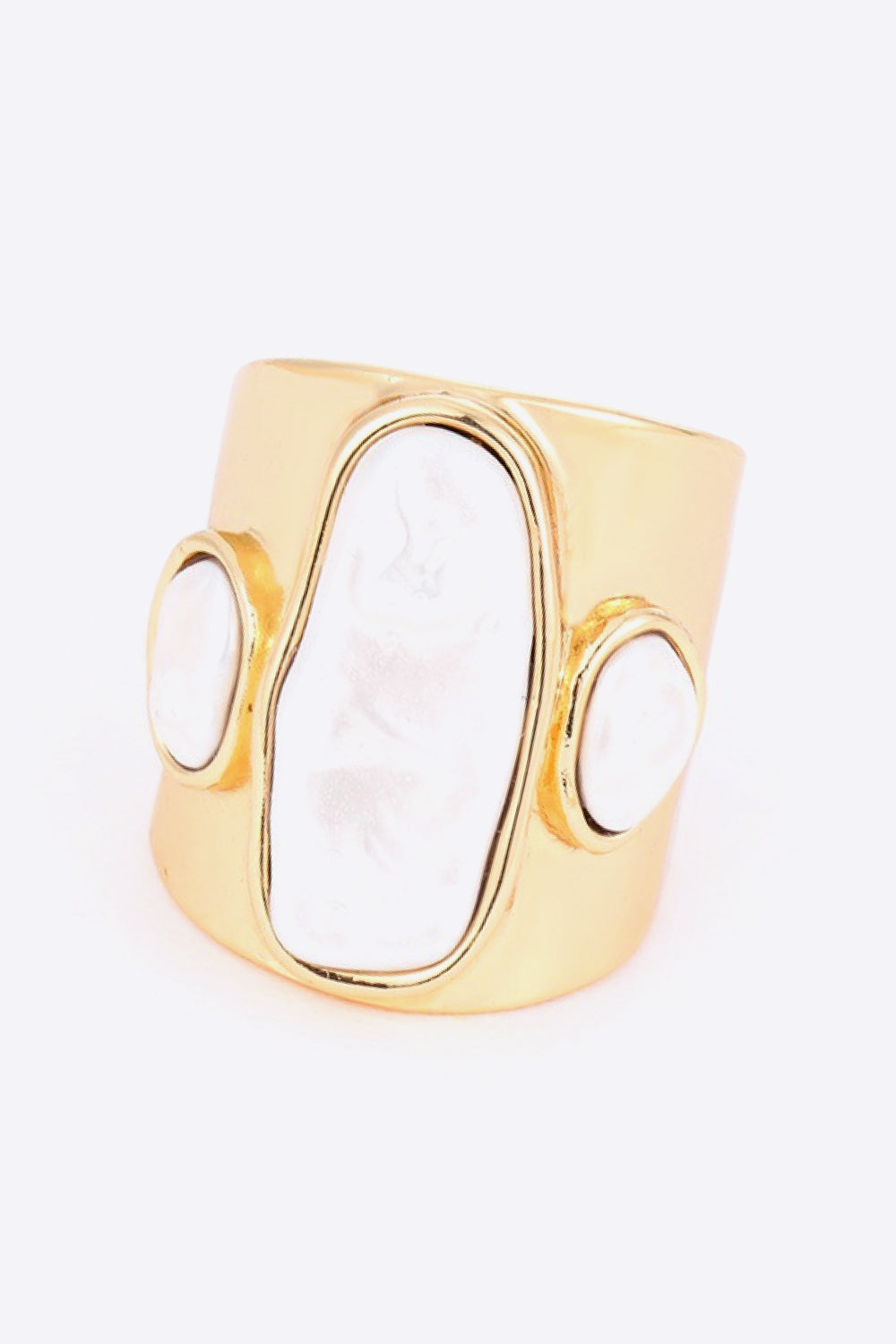 18K Gold-Plated Alloy Ring 