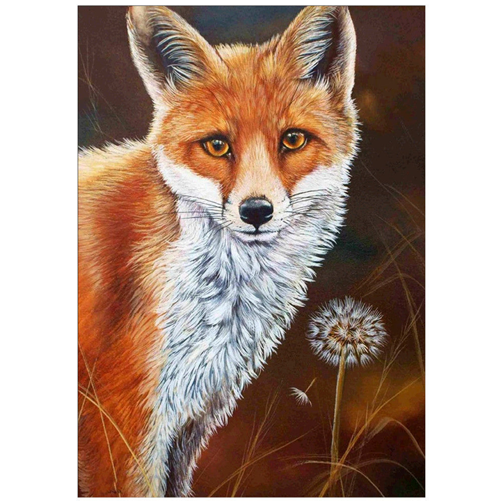 Diamond Painting Animal Fox Leaf Diamond Embroidery Kit Mosaic