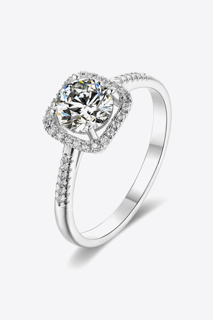 1 Carat Moissanite Zircon Ring 