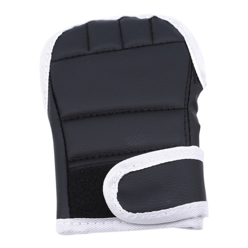 Black Sanda Half Finger Boxing Gloves