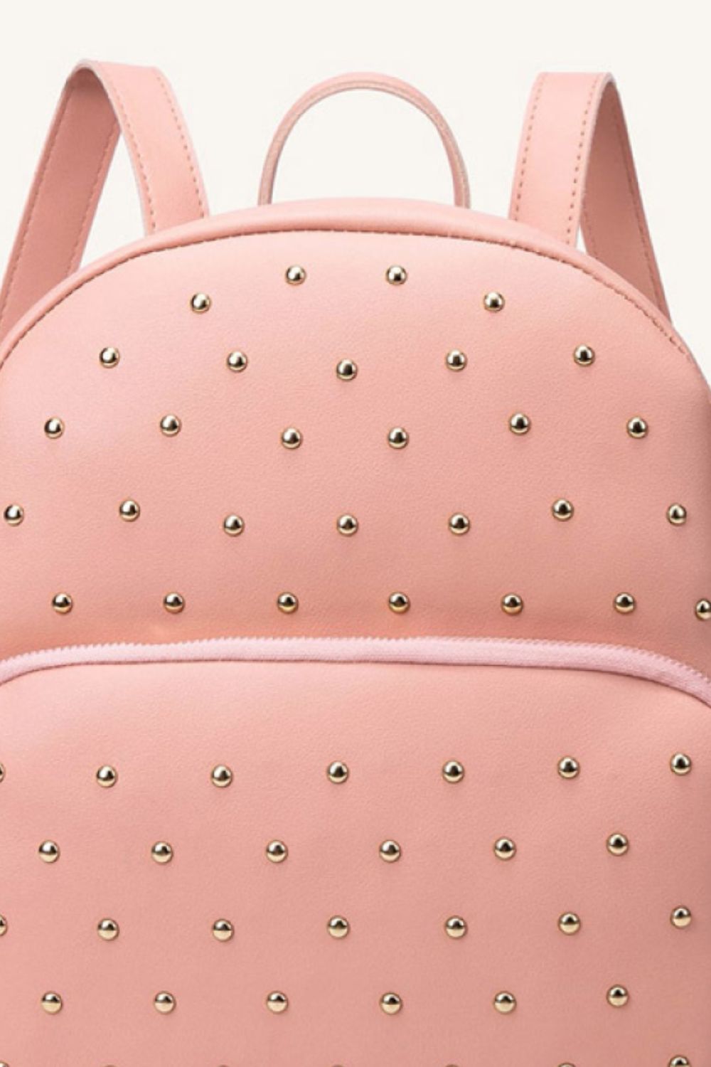 Studded PU Leather Backpack 