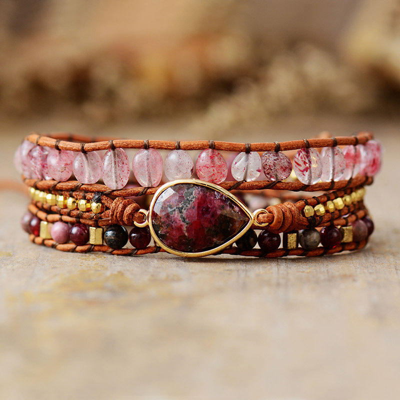 Natural Stone Layered Bracelet 