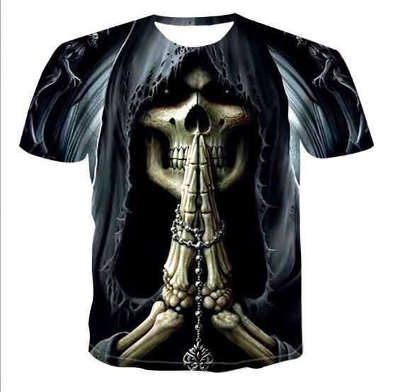 Mens Skull T shirts 3D t- shirts 