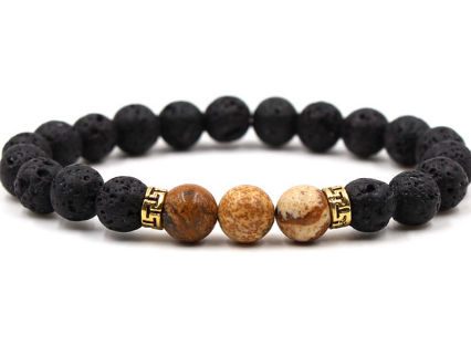 15 Colors Black Lava Stone Imperial Chakra Beads Essential Oil Diffuser Bracelet Balance Yoga Pulseira Feminina Buddha Jewelry