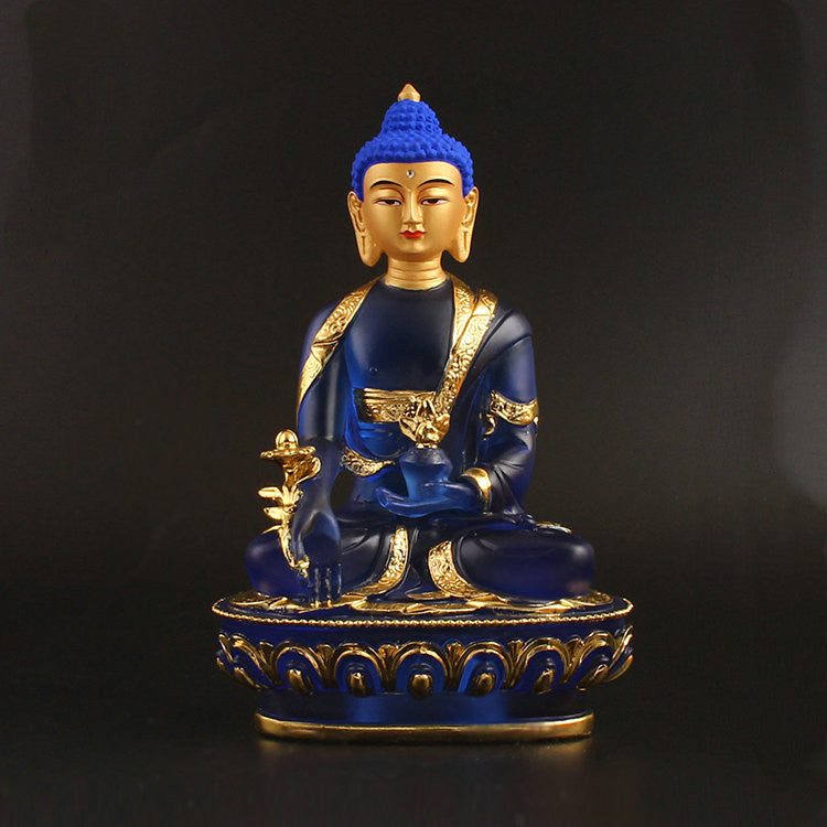 Imitation glass pharmacist Buddha statue