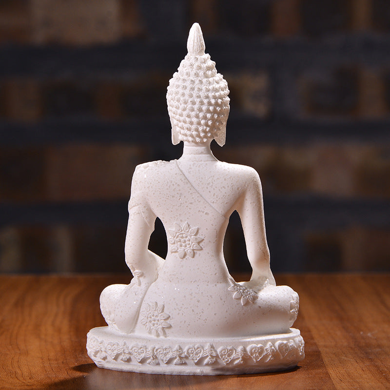 Sandstone sitting Buddha resin crafts