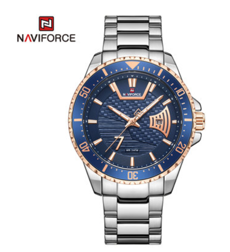 NAVIFORCE Casual quartz watch men's belt waterproof watch