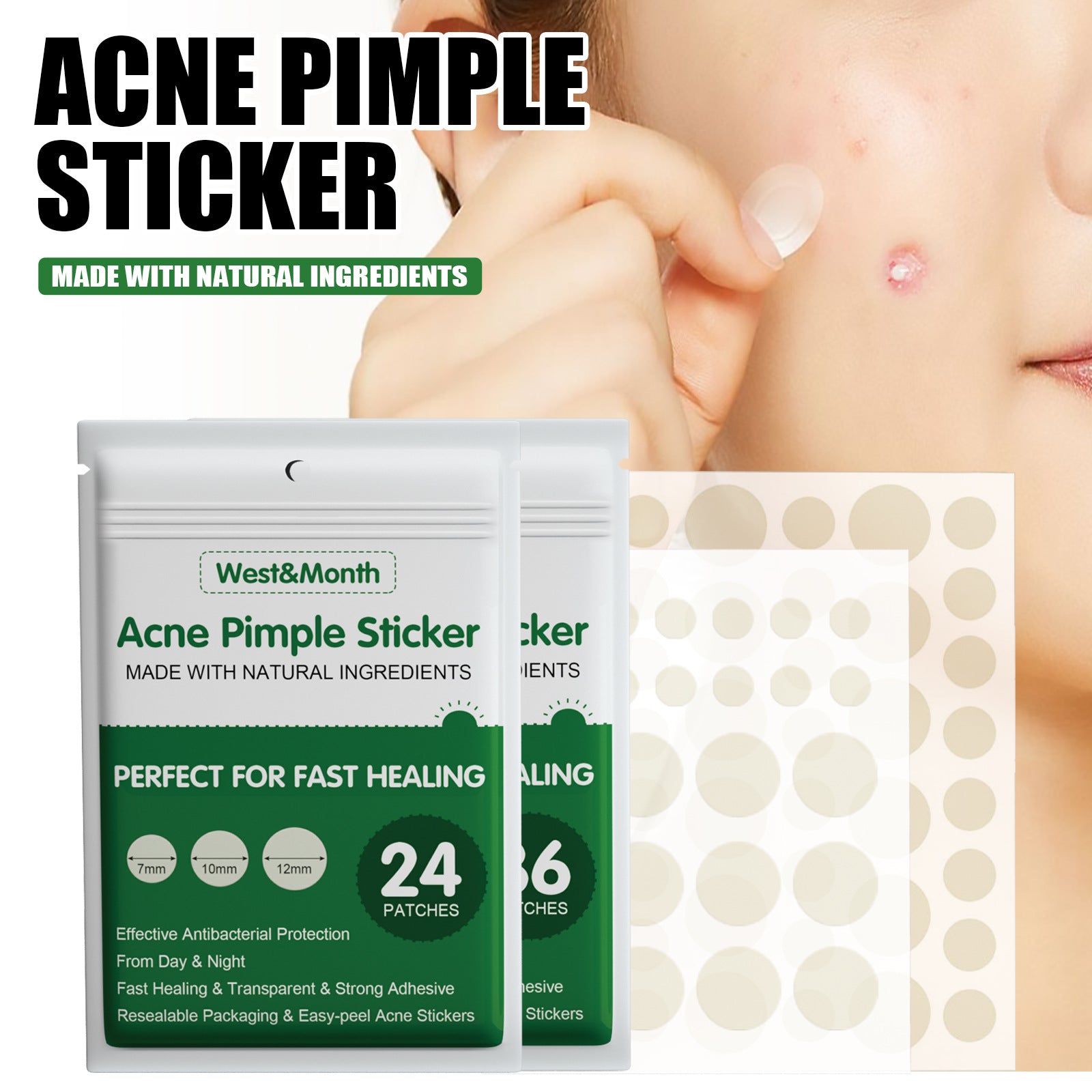 Repairing Essential Oil Waterproof Acne Patch Breathable