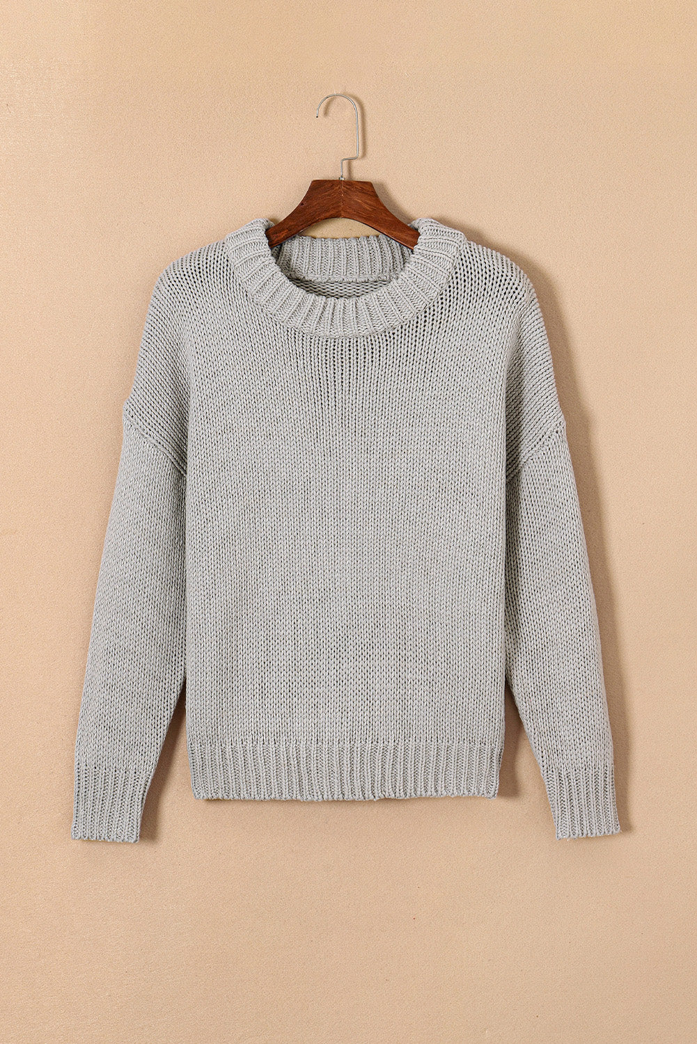 Round Neck Long Sleeve Sweater 