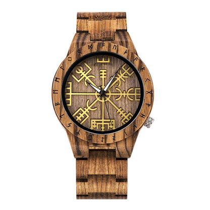 Leisure Ebony All Wood Watch