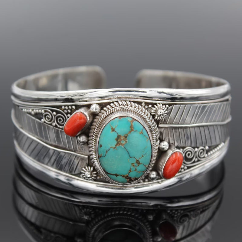 Turquoise Open Bracelet - Babbazon bracelet