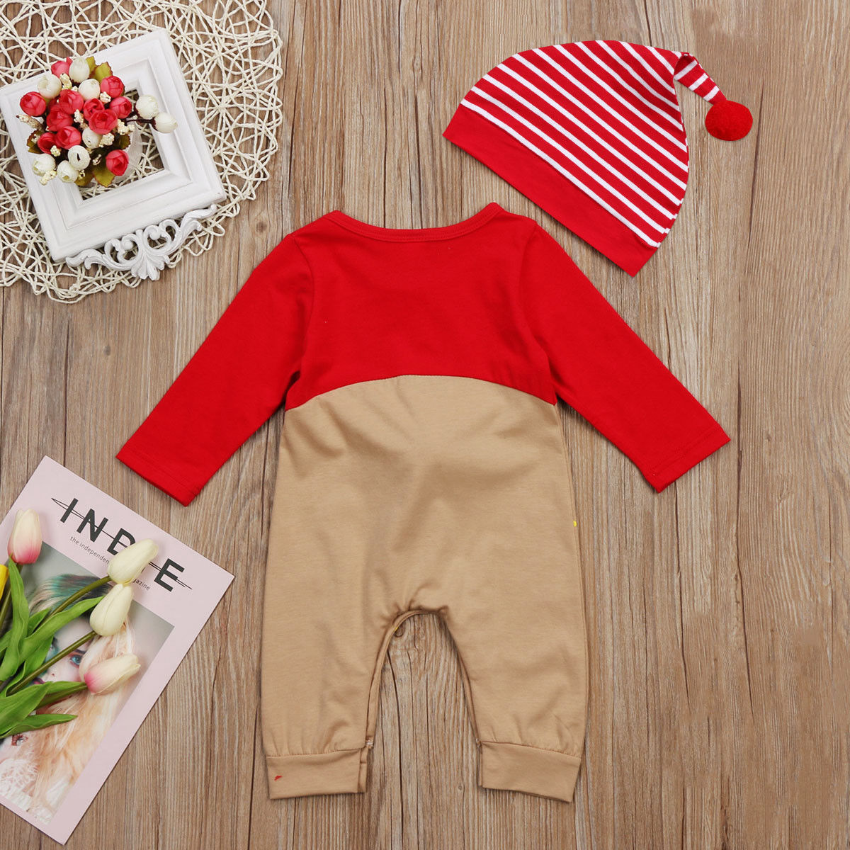 Christmas Deer Romper for Festive Cuteness 