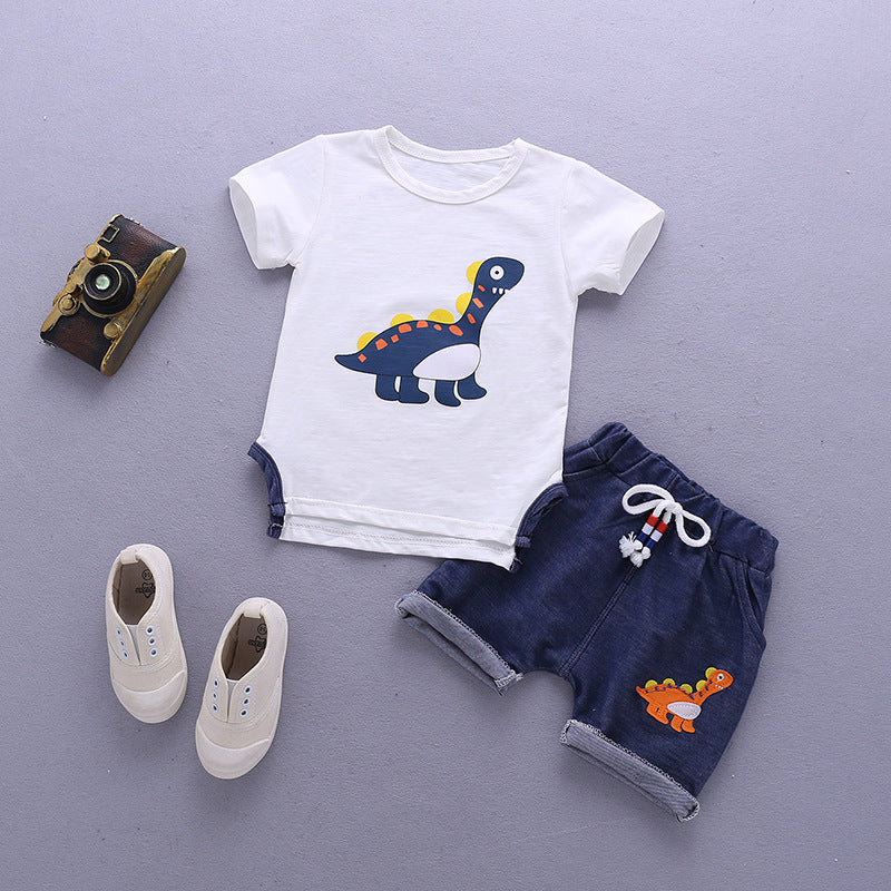 Dinosaur clothes two-piece suit