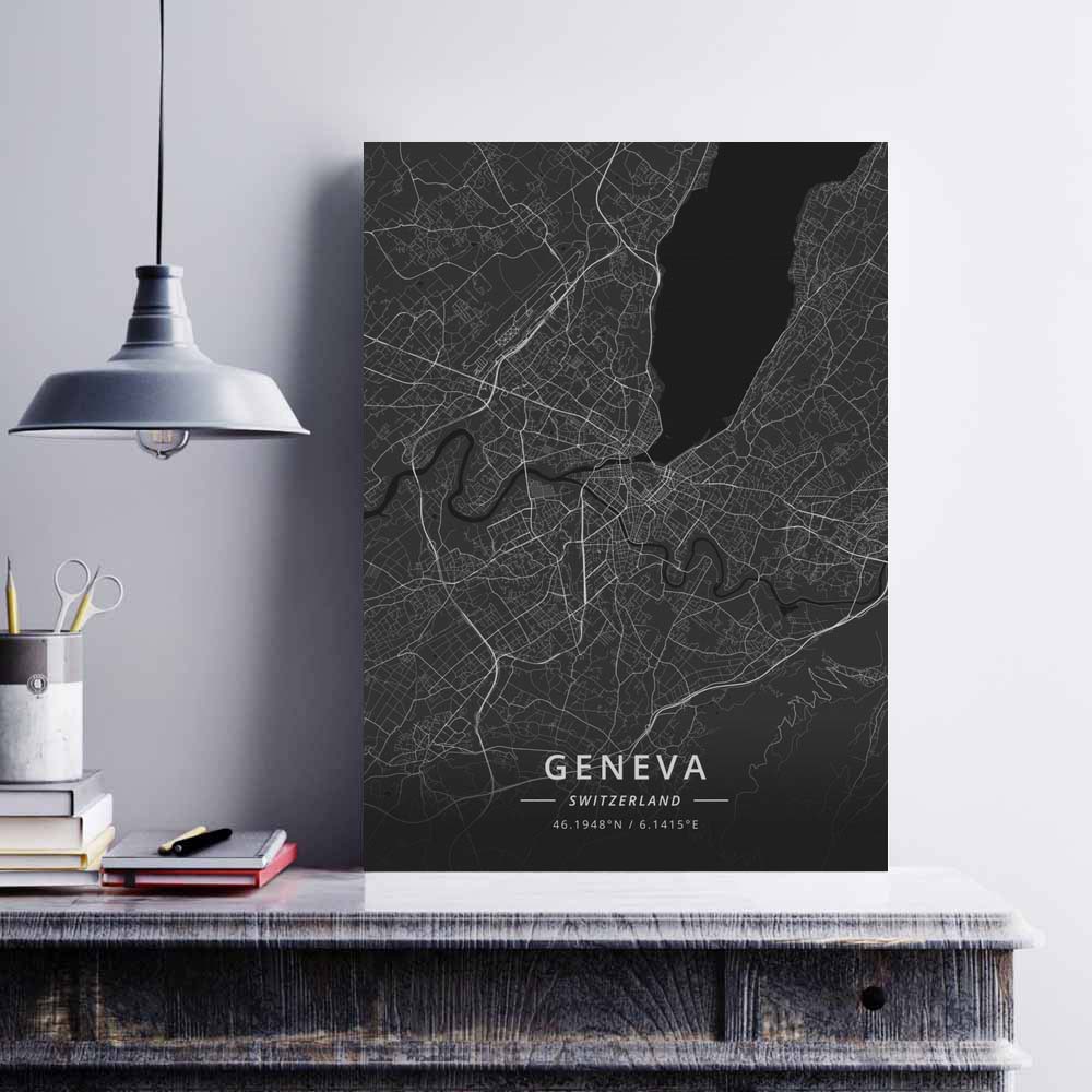 Geneva Lugano St Gallen Austria Switzerland Poster