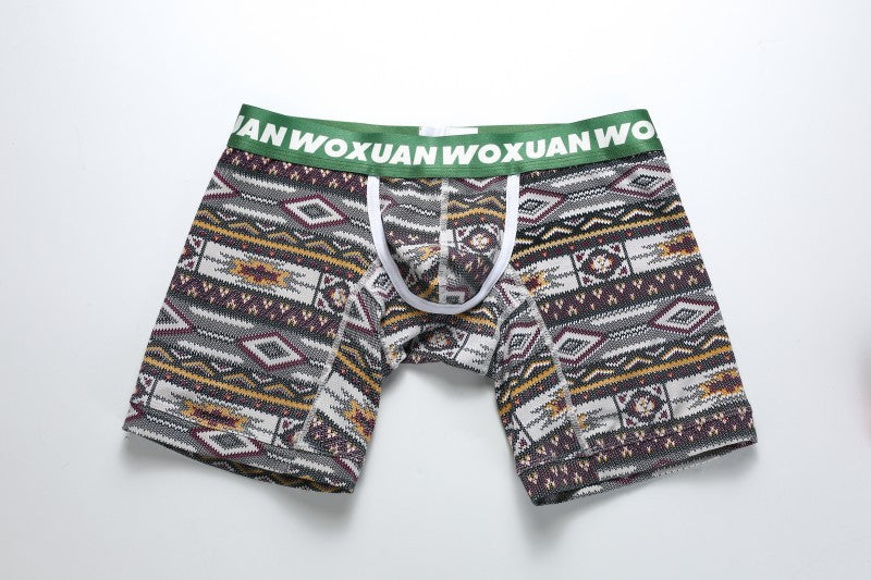 Men's Fashion Print Cotton Boxer Shorts 