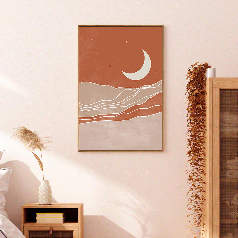 Geometric Lines Of The Sun And Moon Decorative Paintings